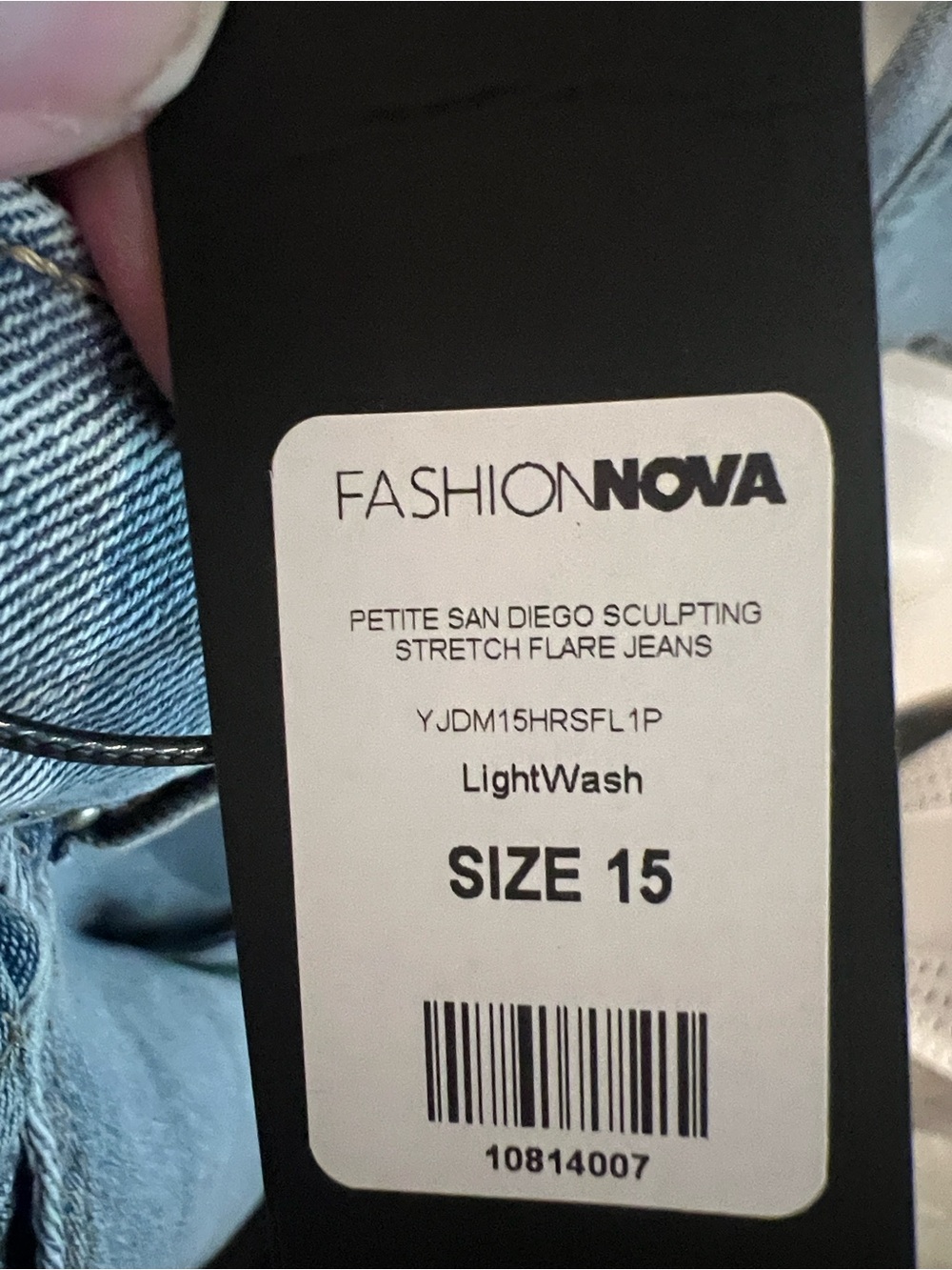 Fashion Nova brand new Light Wash Blue High-Rise Flare Jeans - Picture 3 of 13